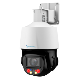 X-SECURITY XS-IPSD3010ITA-4U-TIOC 4MP PTZ Speed Dome IP kamera ar 10x optisko tālummaiņu, Wi-Fi, PoE, IP66, 70m IR, iebūvētu mik