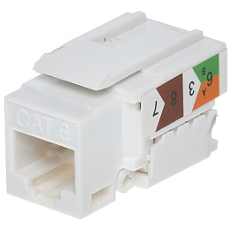 FX-RJ45-62 Keystone ligzda RJ45 balta