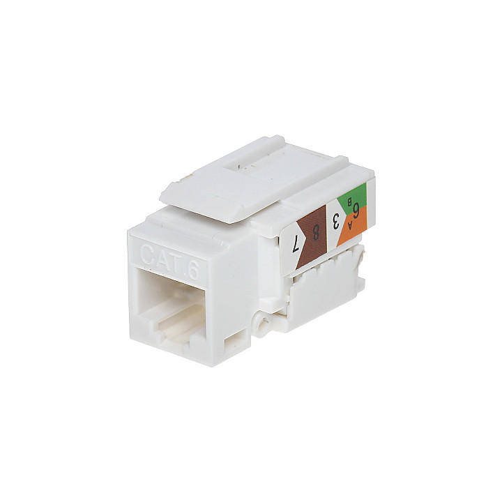 FX-RJ45-62 Keystone ligzda RJ45 balta