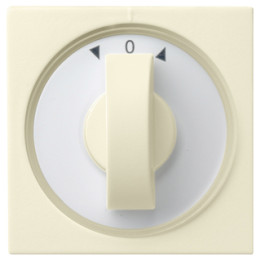 GIRA 066601 Abdeckung Knebel Zeitschalter + Jalousie System 55 Cremeweiß