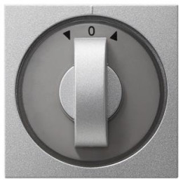 GIRA 066626 Abdeckung Knebel Zeitschalter + Jalousie System 55 Farbe Alu
