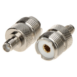SMA-G/UHF-G RF adapteris SMA vīrietis uz UHF vīrieti 50 Ohm
