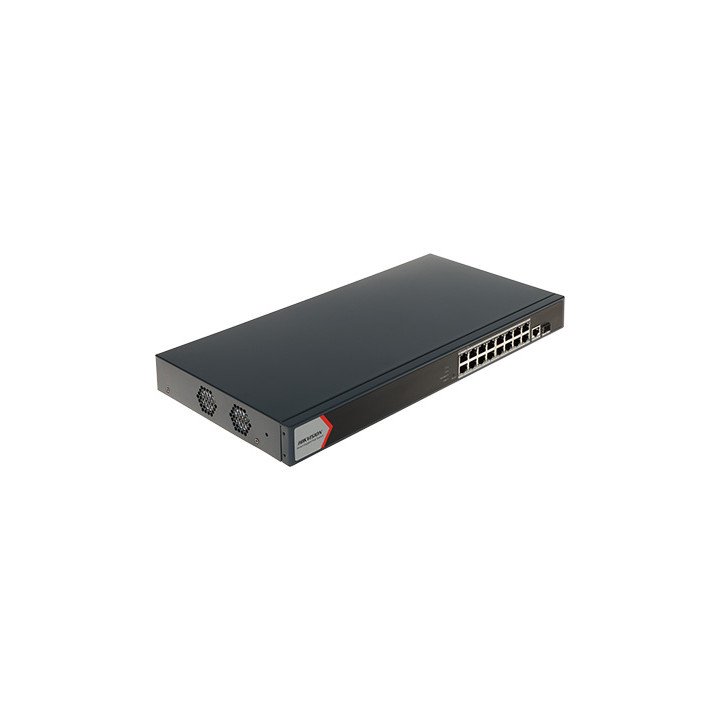 Hikvision DS-3E1518P-EI(V2) 16 portu PoE+ slēdzis