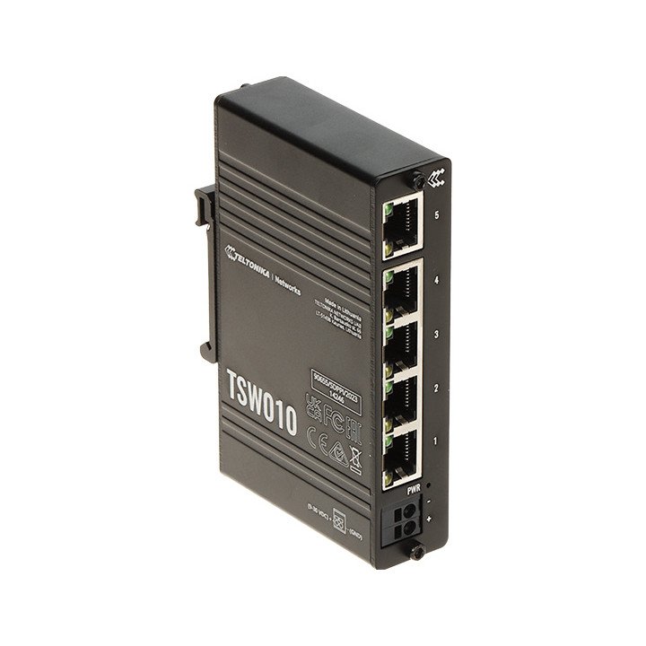 Teltonika TSW010 Industrial Managed Switch, 5 Ports