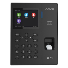 ANVIZ C2PRO-DUAL biometriskā piekļuves kontroles terminālis ar sejas atpazīšanu un pirkstu nospiedumu, Wi-Fi, IP65, 10 000 lieto