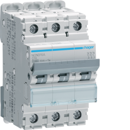 Hager NCN316 Miniature Circuit Breaker 3P C 16A 10kA