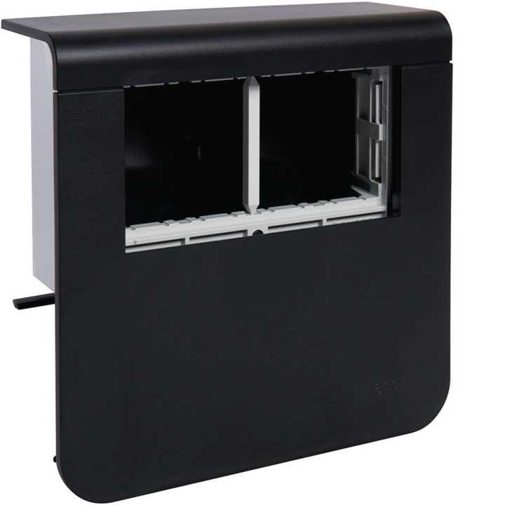 Hager SL200559079011 Accessory Box, Empty, Black