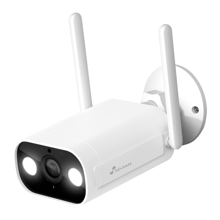 NIVIAN RETAIL NVS-IPC-02-L 4MP PTZ ātrgaitas kupola kamera ar Wi-Fi, PoE, IP66, dubulto apgaismojumu
