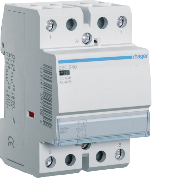 Hager ESC240 Modular Contactor 40A 2NO 230V