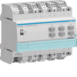 Hager TYA606E 6-Output 16A Current Monitoring Energy Meter
